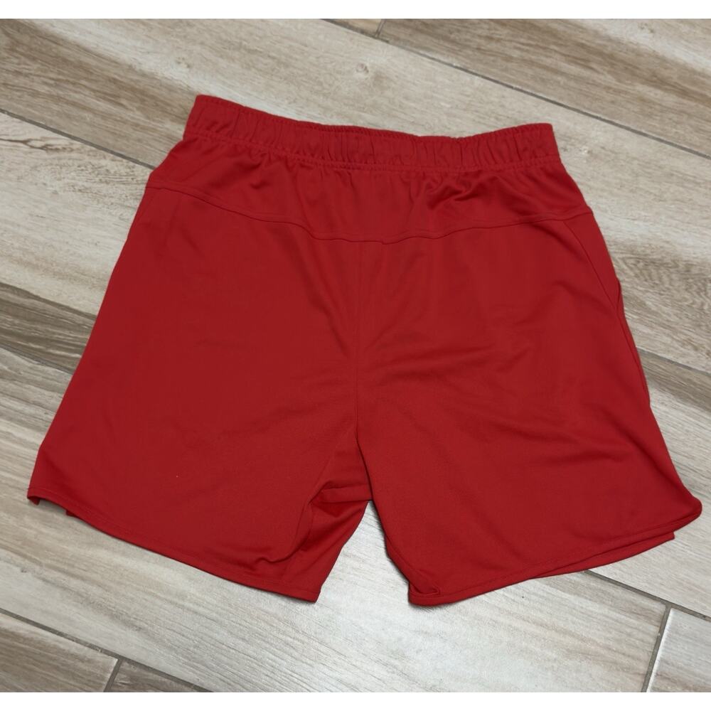 Nike Shorts Size Medium Red Dry-Fit Drawstring Lined Althletic‎ Wear